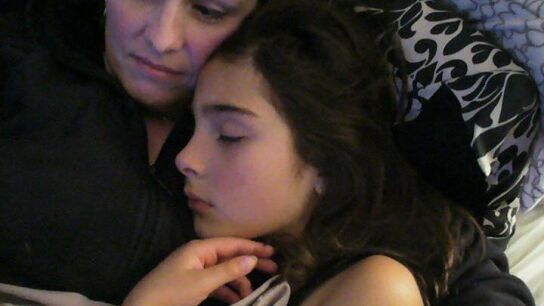 Cassidy con su madre