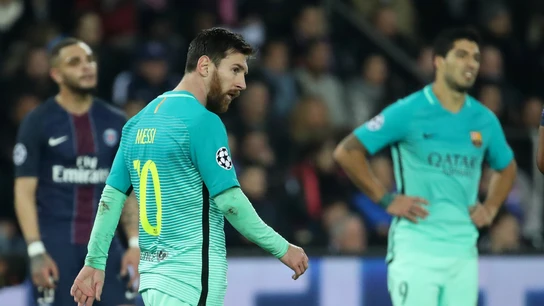 Leo Messi, en el Parque de los Príncipes Leo Messi, en el Parque de los Príncipes