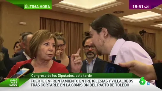 Rifirrafe entre Pablo Iglesias y Celia Villalobos Rifirrafe entre Pablo Iglesias y Celia Villalobos