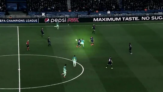 Presión intensa de Rabiot ante el Barcelona Presión intensa de Rabiot ante el Barcelona