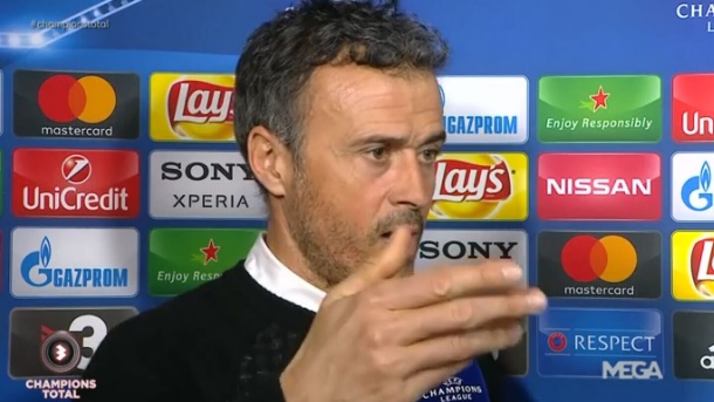 Luis Enrique se encara con un periodista