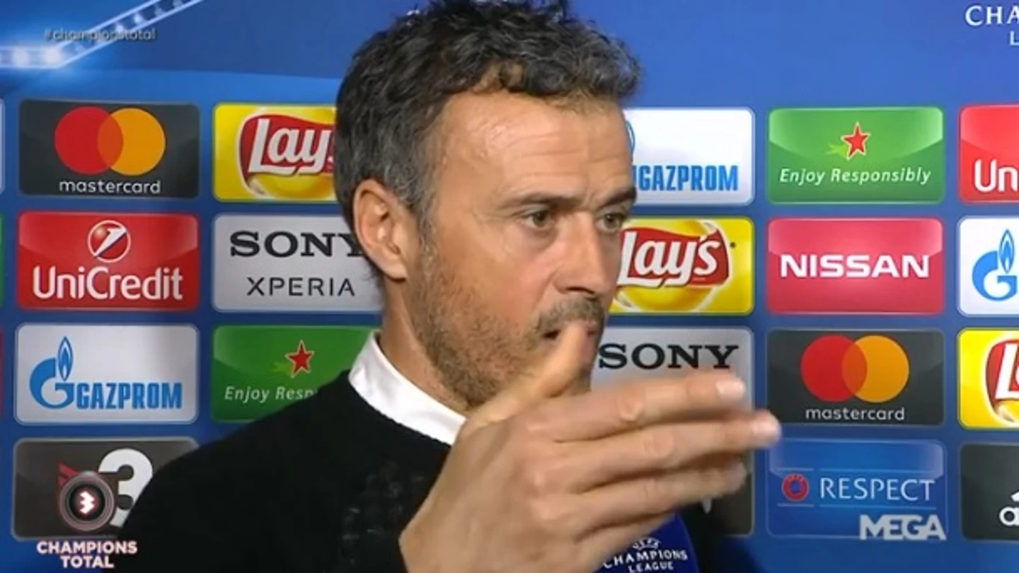 Luis Enrique se encara con un periodista Luis Enrique se encara con un periodista