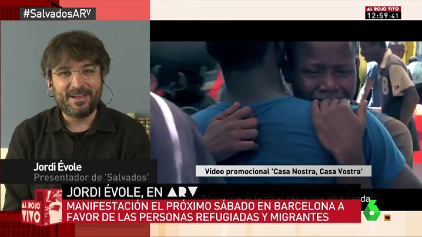 Frame 33.591896 de: Manifestaci&oacute;n en apoyo a los refugiados y migrantes este s&aacute;bado en Barcelona: "Me encantar&iacute;a ver las calles llenas"