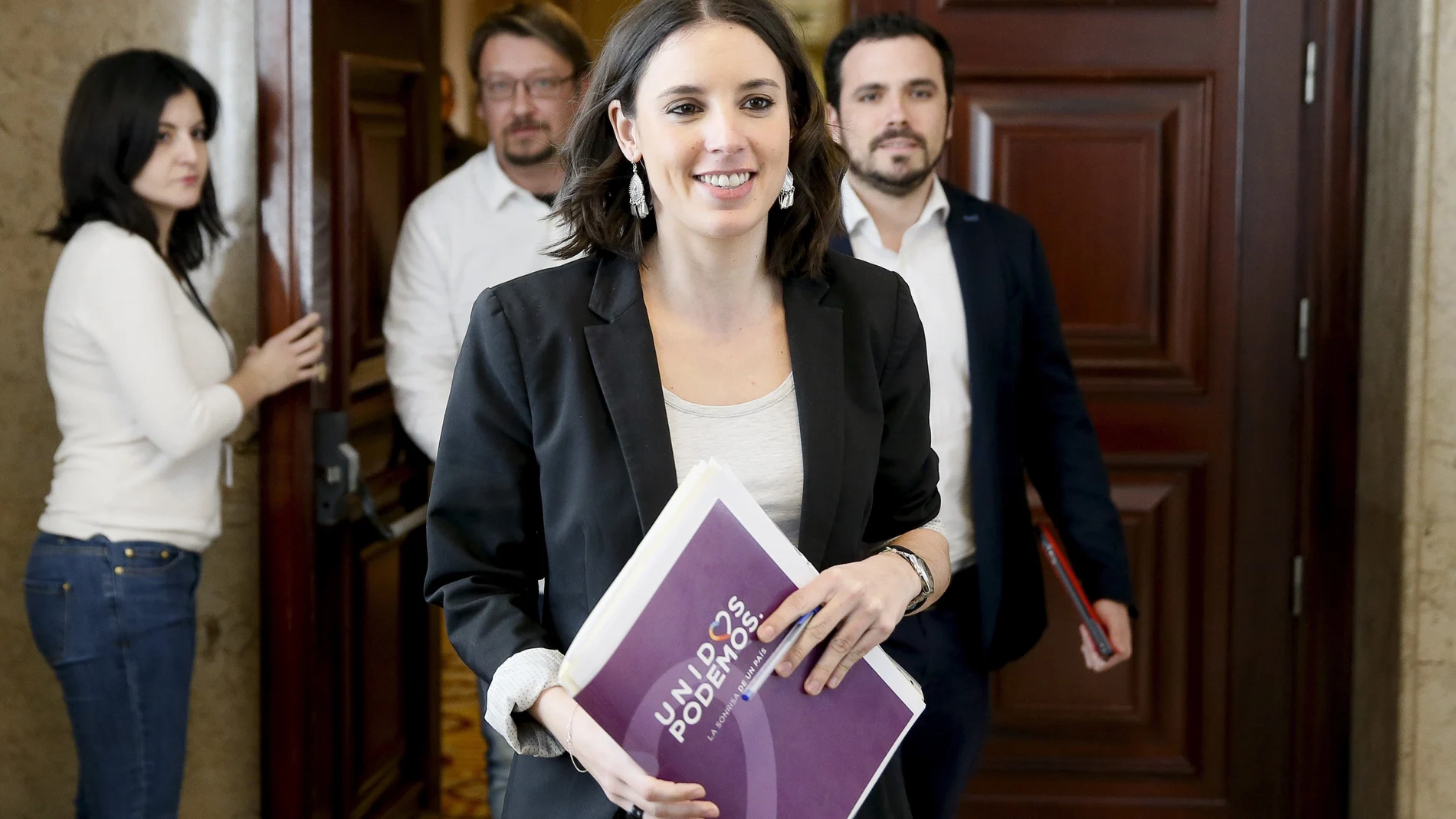 Irene Montero, portavoz de Unidos Podemos en el Congreso