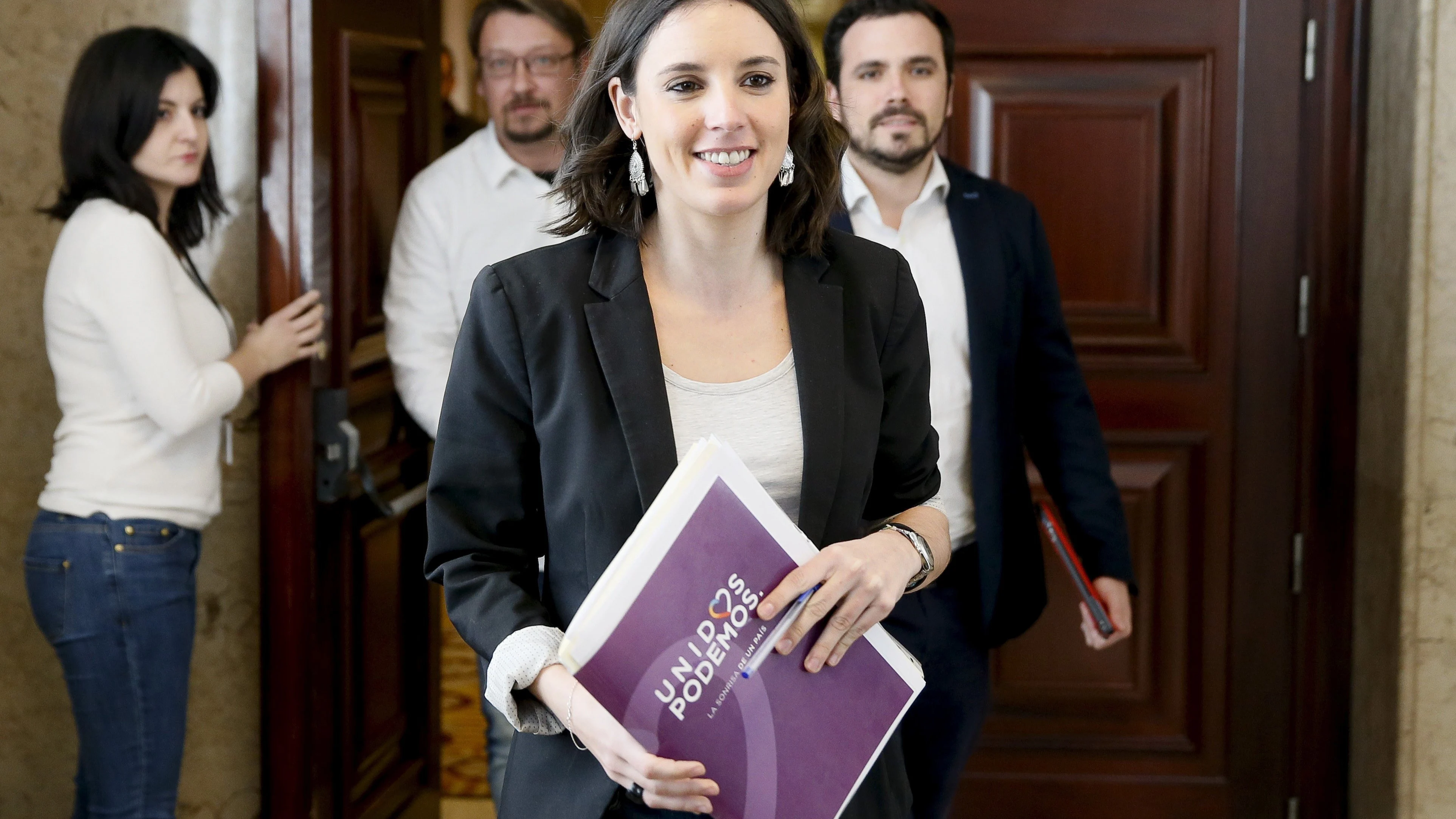 Irene Montero, portavoz de Unidos Podemos en el Congreso