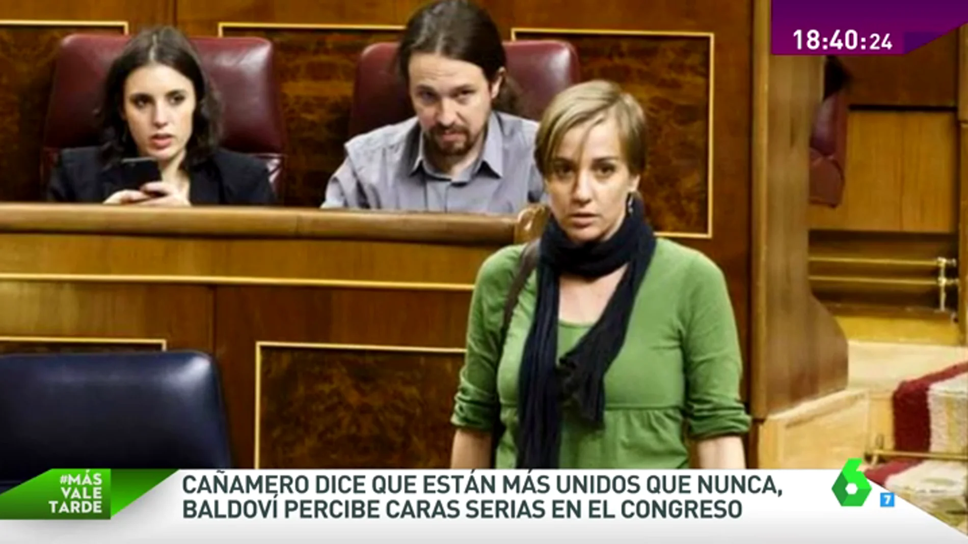 Frame 56.225148 de: ¿Hay tensión en la nueva bancada de Podemos? Hablamos con Cañamero y Joan Baldoví