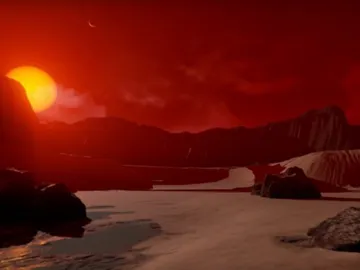 Imagen del TRAPPIST 1-d, uno de los siete exoplanetas descubiertos por la NASA Imagen del TRAPPIST 1-d, uno de los siete exoplanetas descubiertos por la NASA