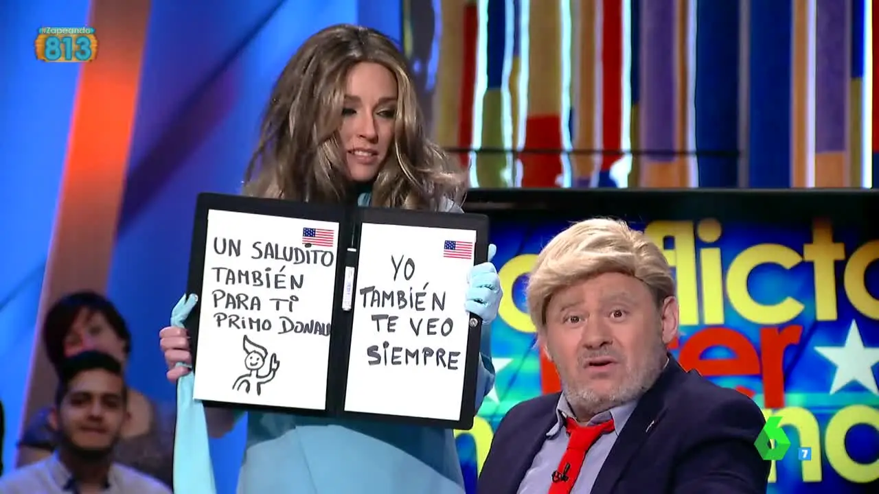 Paco Trump y Melania, en Zapeando