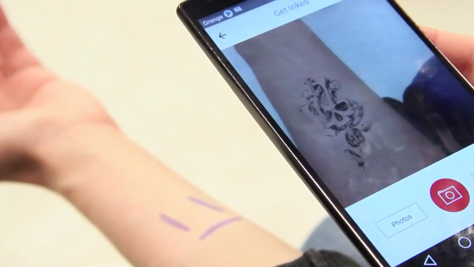 La realidad aumentada puede simular tu mejor tatuaje