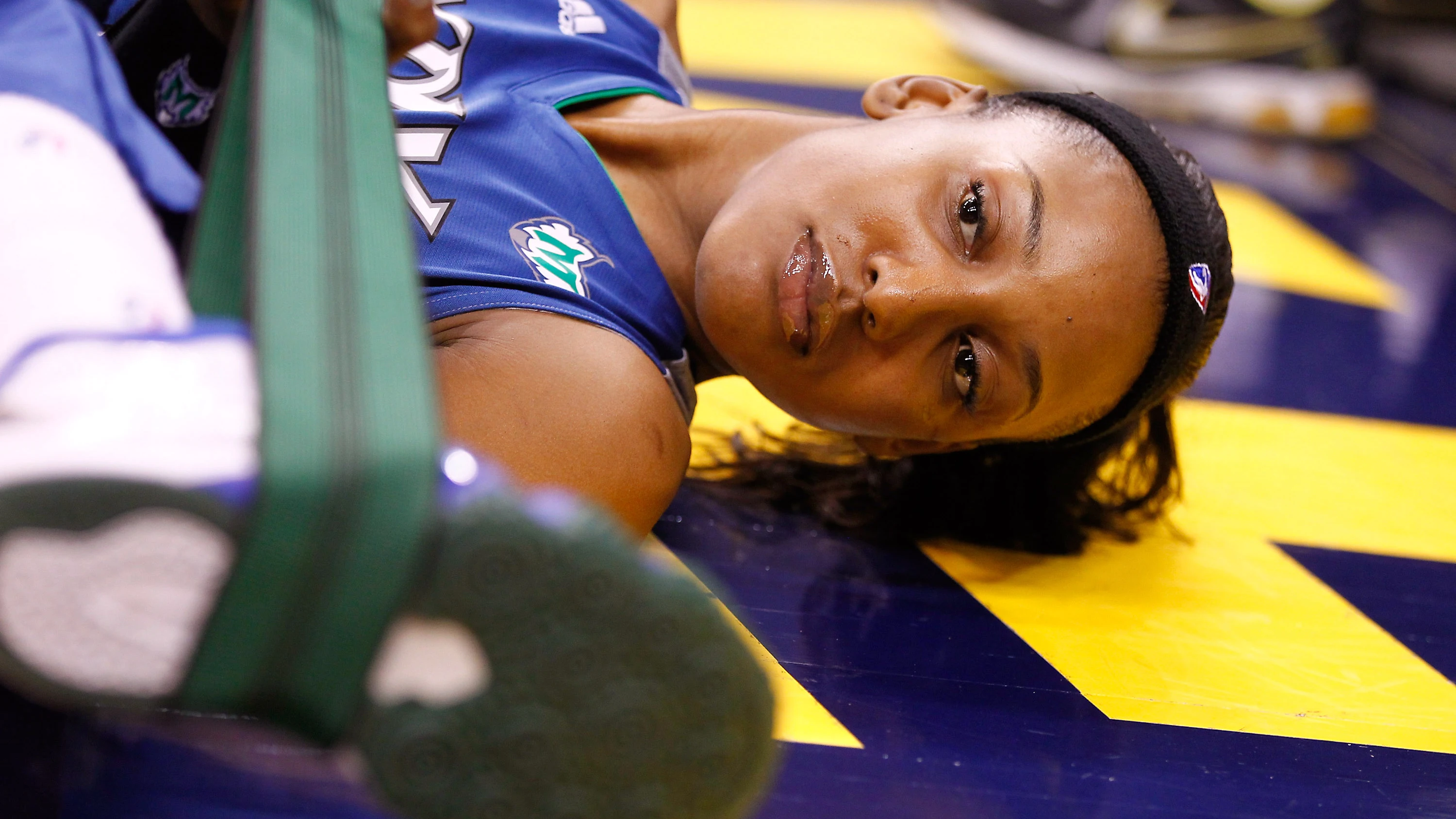 Candice Wiggins, durante un partido