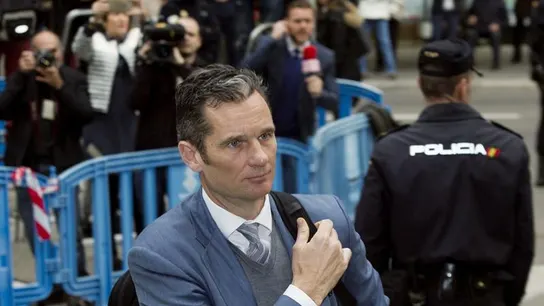 Urdangarin llega a la Audiencia de Palma Urdangarin llega a la Audiencia de Palma