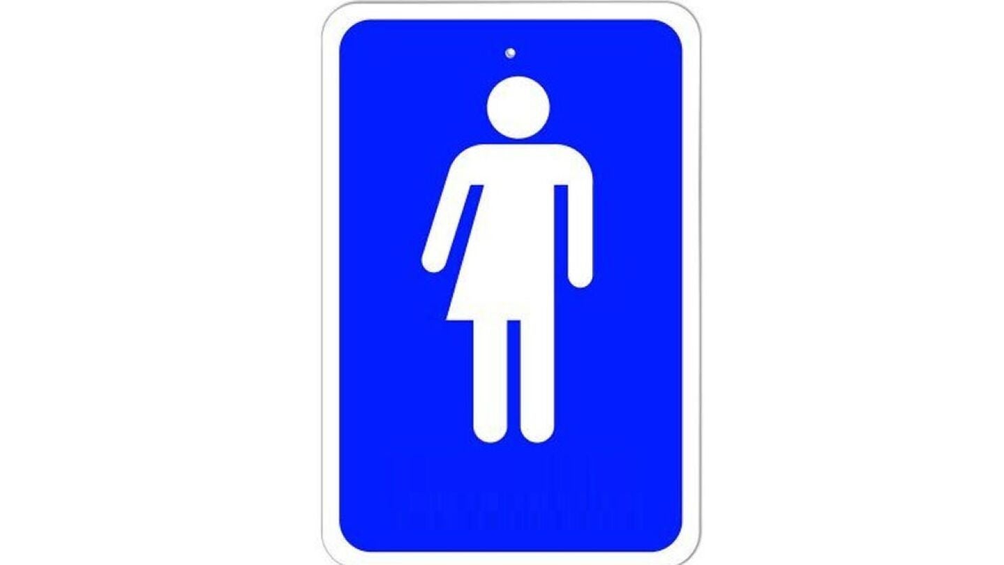 Cartel indicativo de ba&ntilde;os sin g&eacute;nero