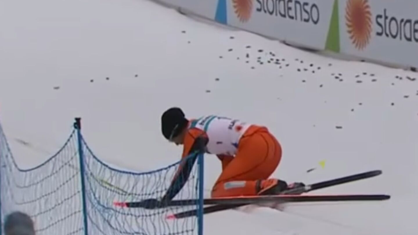 Adri&aacute;n Ramos durante su prueba en el mundial de Finlandia
