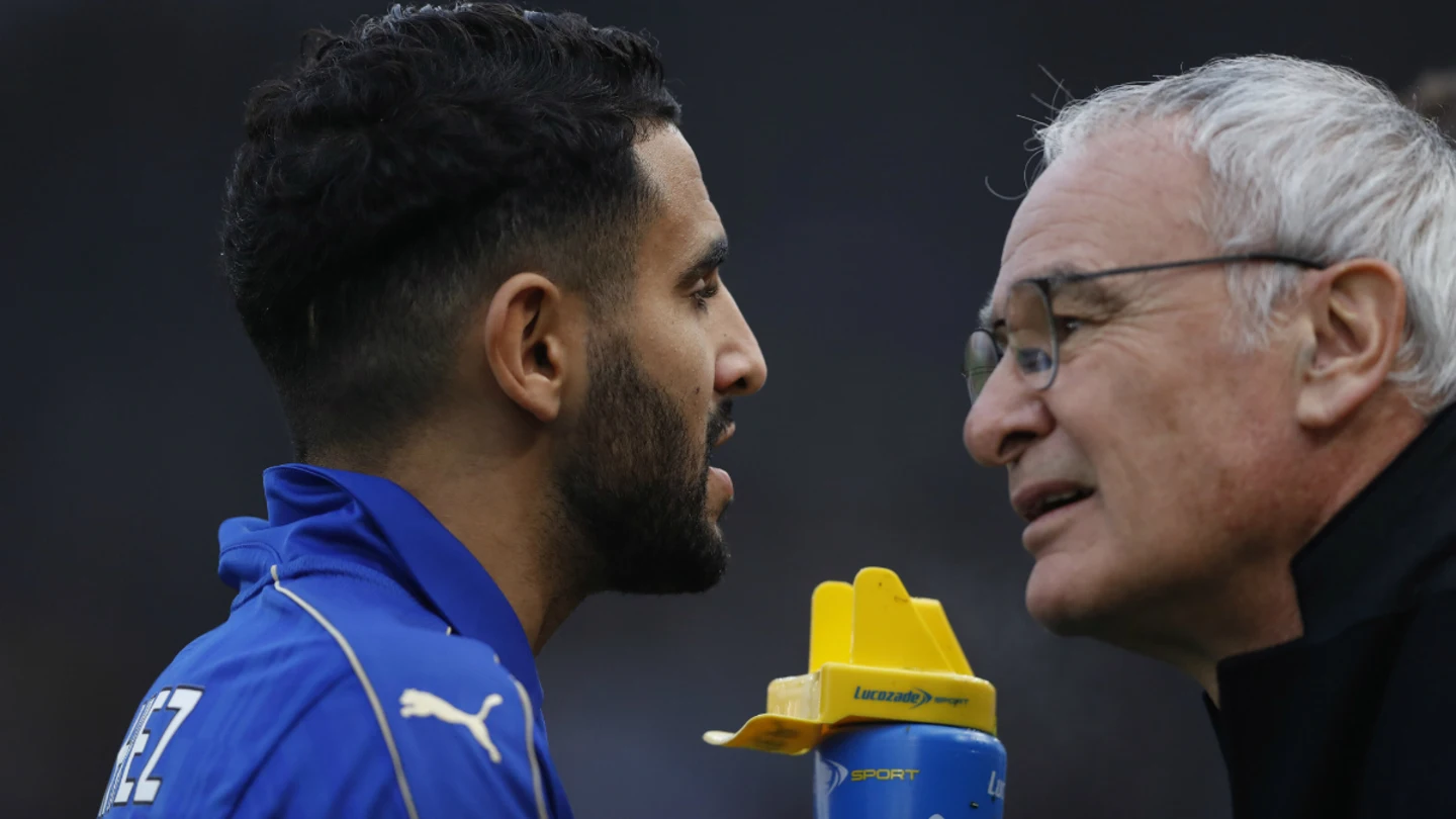 Mahrez y Ranieri Mahrez y Ranieri