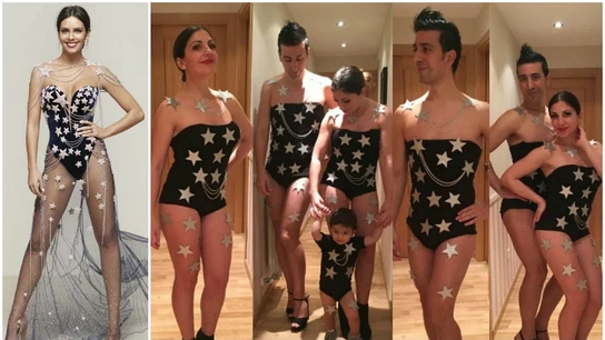 Una famila comparte en twitter su disfraz grupal de Cristina Pedroche en las campanadas Una famila comparte en twitter su disfraz grupal de Cristina Pedroche en las campanadas