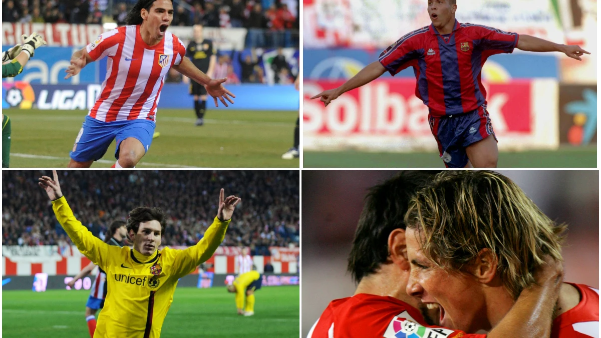 Los goleadores del Atlético - Barcelona