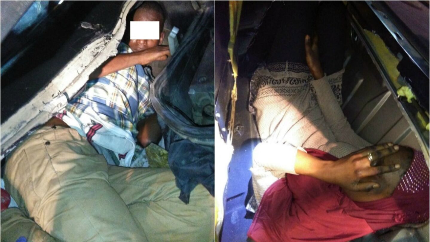 Migrantes ocultos en el veh&iacute;culo