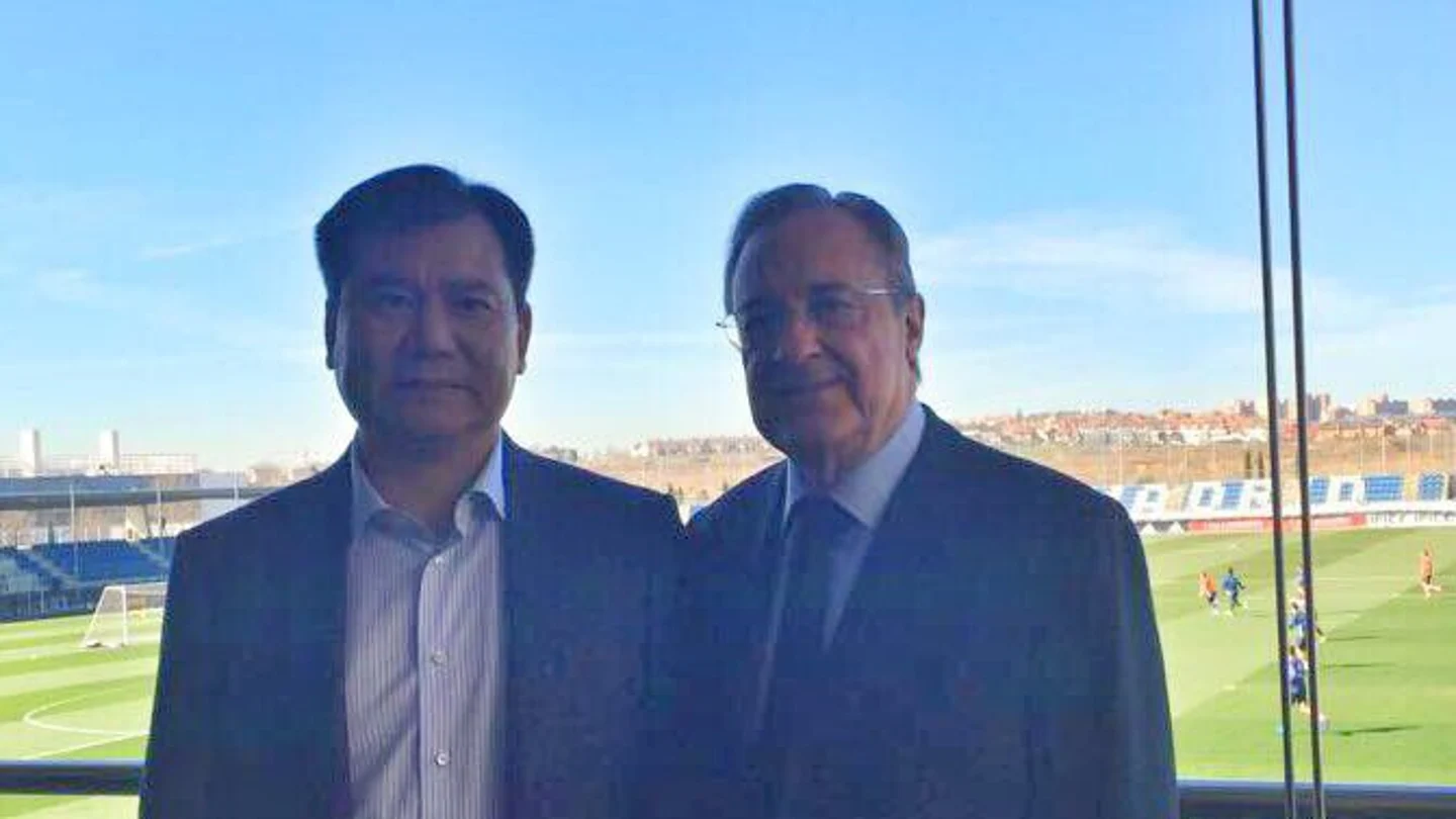 Florentino Pérez, con el dueño del Inter Florentino Pérez, con el dueño del Inter