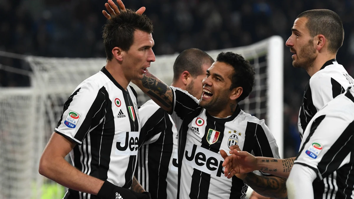 La Juventus celebra un gol