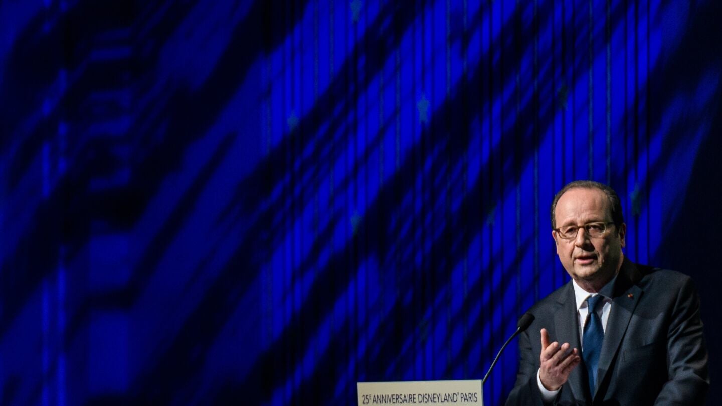 Fran&ccedil;ois Hollande, presidente de Francia