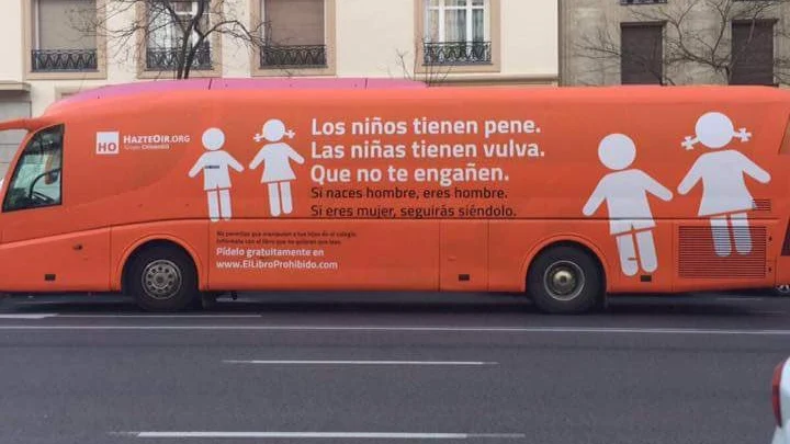 Autobús transfóbico de 'Hazte Oír'