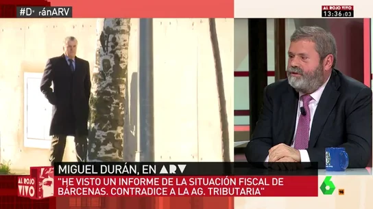 Frame 107.705559 de: Miguel Durán: "Luis Bárcenas, hasta ahora, en Gürtel, le ha dado un soberano baño al ministerio público" Frame 107.705559 de: Miguel Durán: "Luis Bárcenas, hasta ahora, en Gürtel, le ha dado un soberano baño al ministerio público"