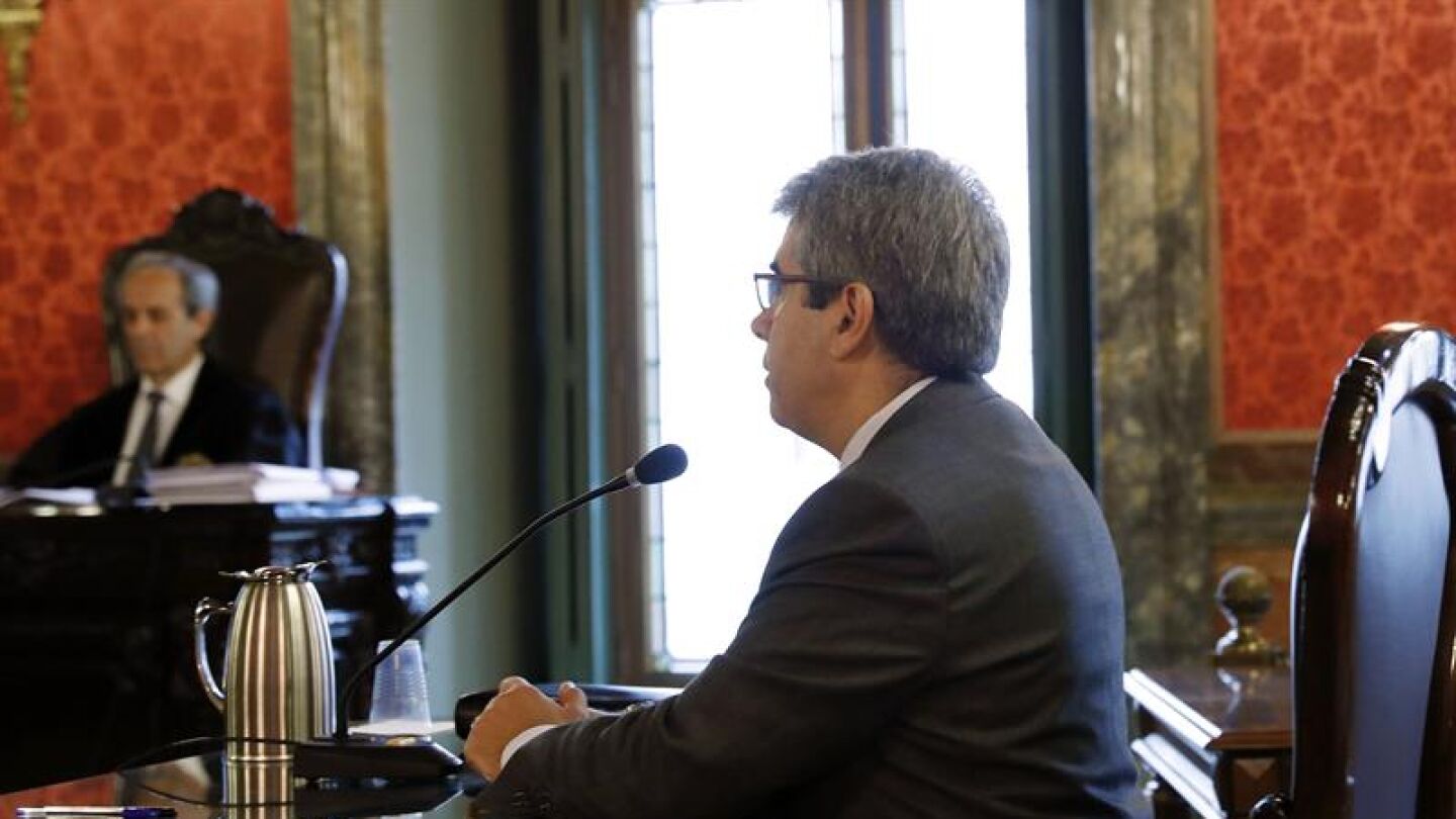 Francesc Homs, durante el juicio por el 9N