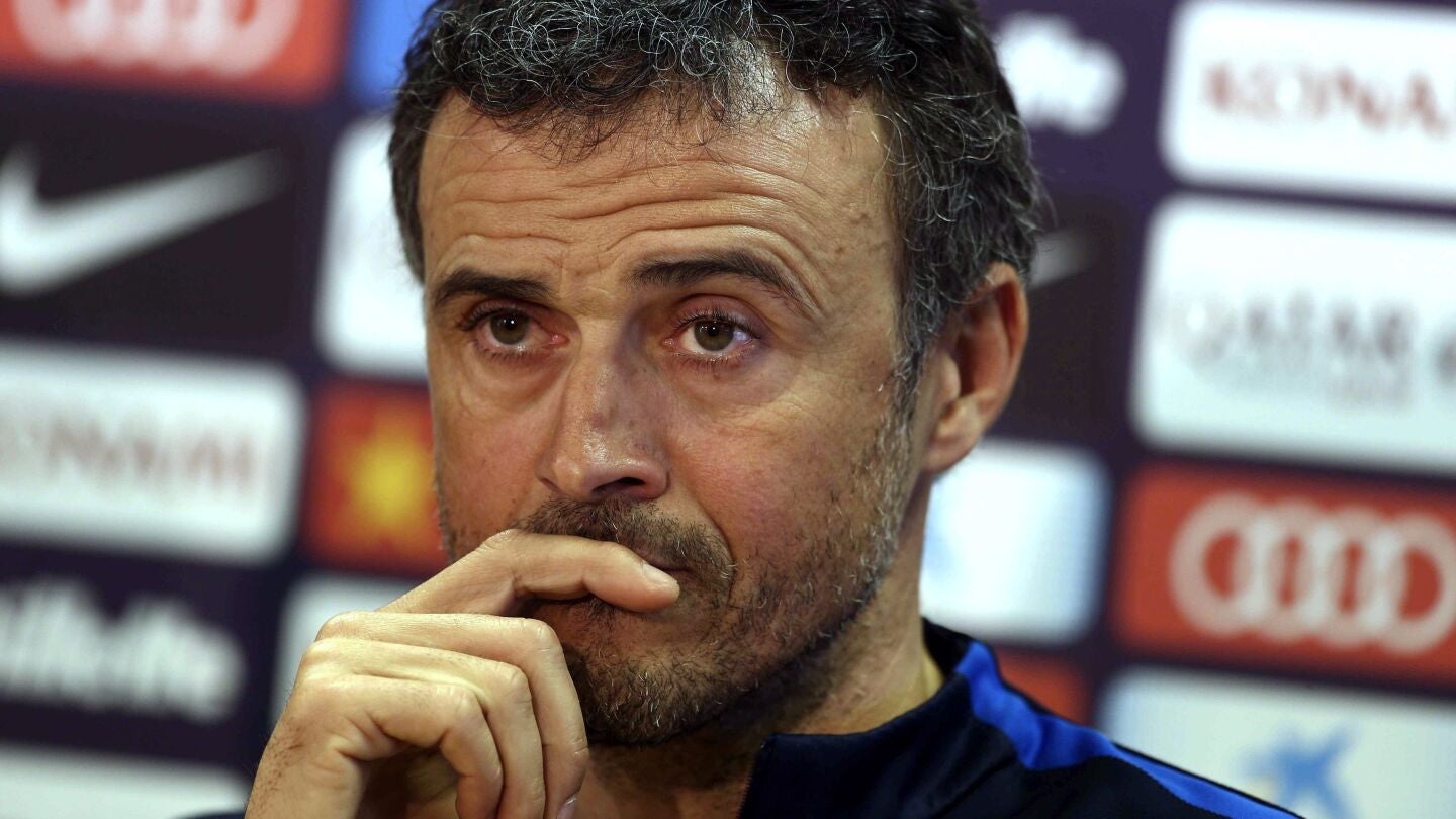 Luis Enrique, en rueda de prensa