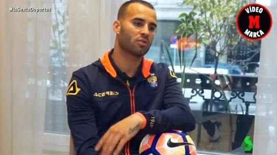 Jesé, jugador de Las Palmas, en una entrevista Jesé, jugador de Las Palmas, en una entrevista