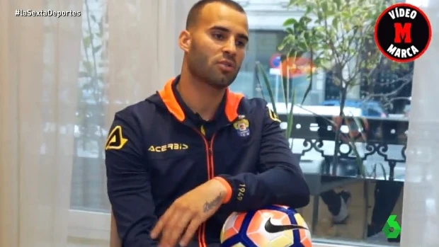 Jesé, jugador de Las Palmas, en una entrevista