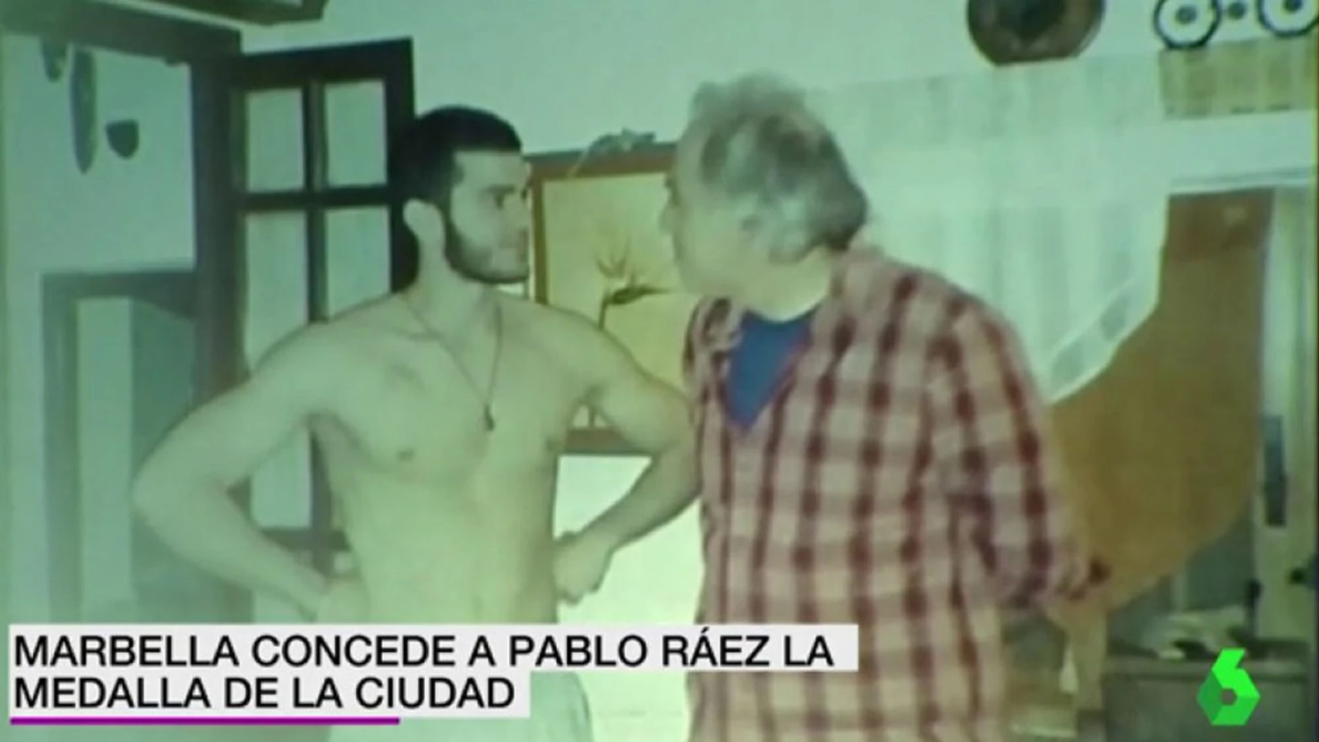 Pablo Ráez con su padre