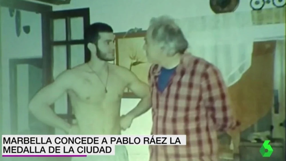 Pablo Ráez con su padre