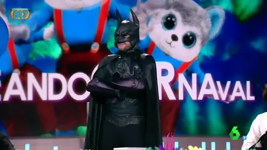 Frank Blanco, disfrazado de Batman Frank Blanco, disfrazado de Batman