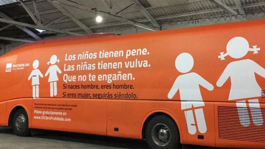 El autobús transfóbico de Hazte Oír El autobús transfóbico de Hazte Oír