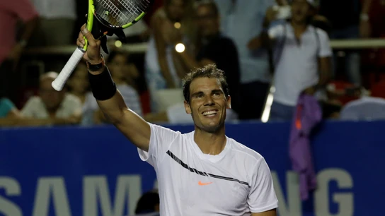 Rafa Nadal celebra su victoria Rafa Nadal celebra su victoria