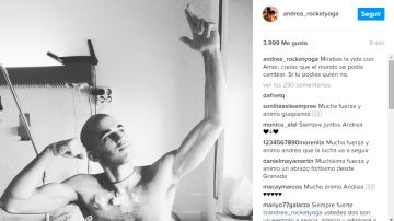 Mensaje de la novia de Pablo Ráez en Instagram