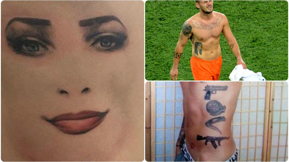 Los peores tatuajes en el mundo del fútbol