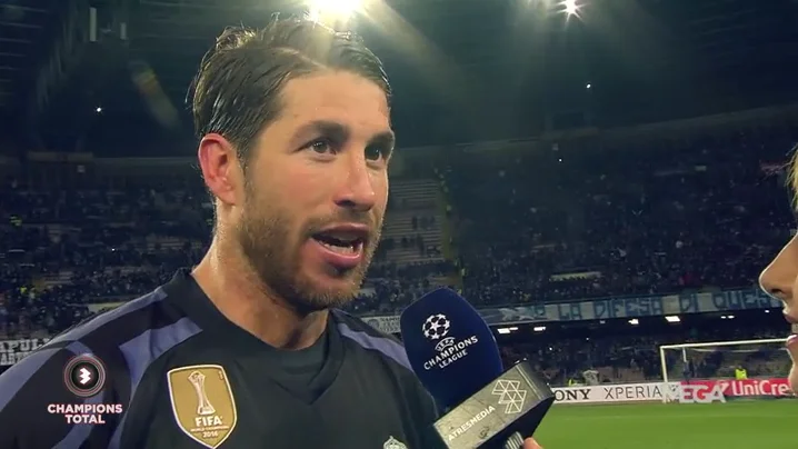 Frame 10.399722 de: Sergio Ramos: "¿La UEFA me ha quitado el doblete? No me jodas"