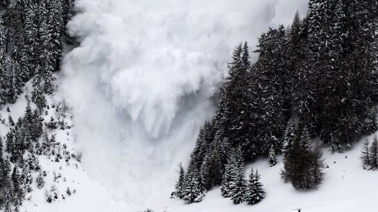 Imagen de archivo de una avalancha de nieve