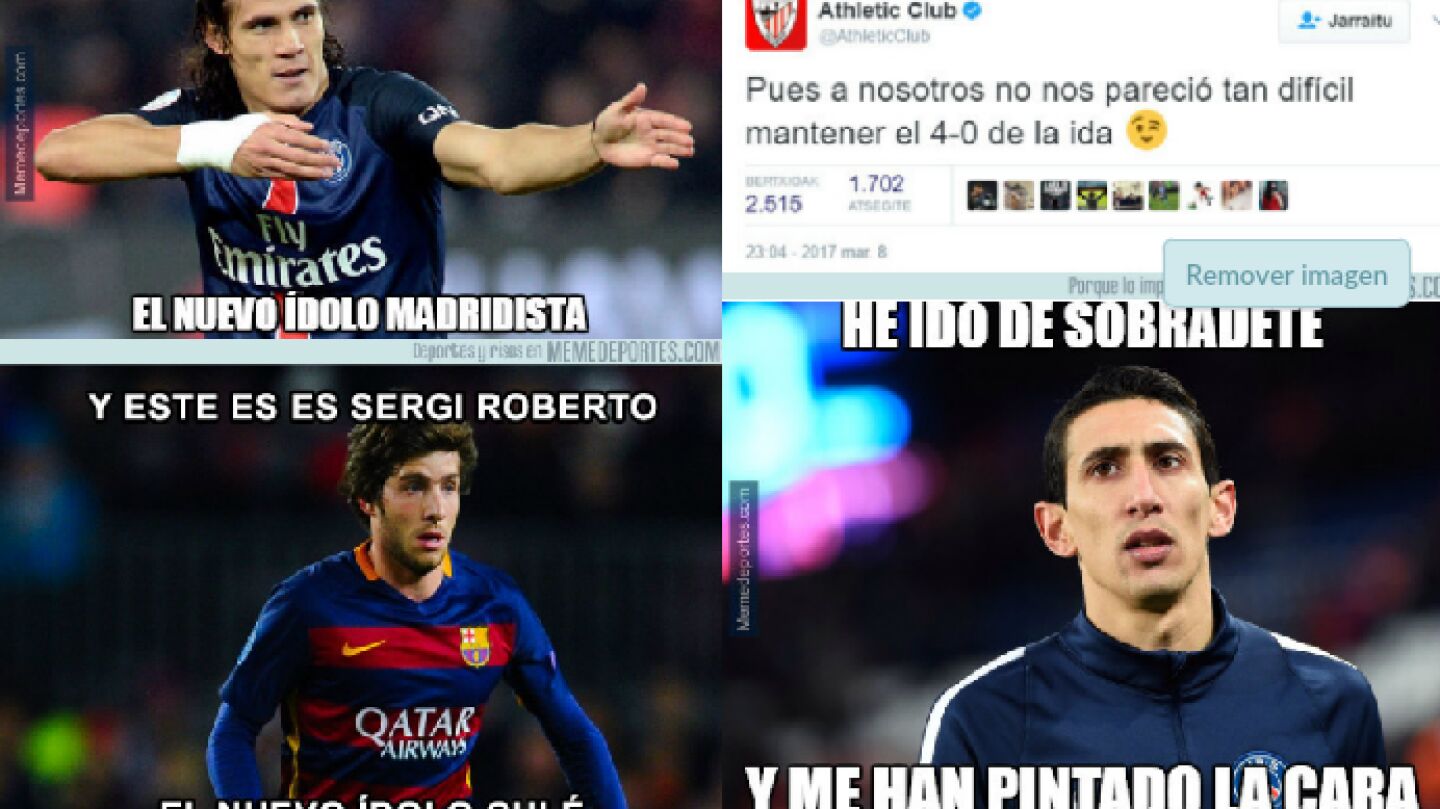 Memes del Bar&ccedil;a-PSG