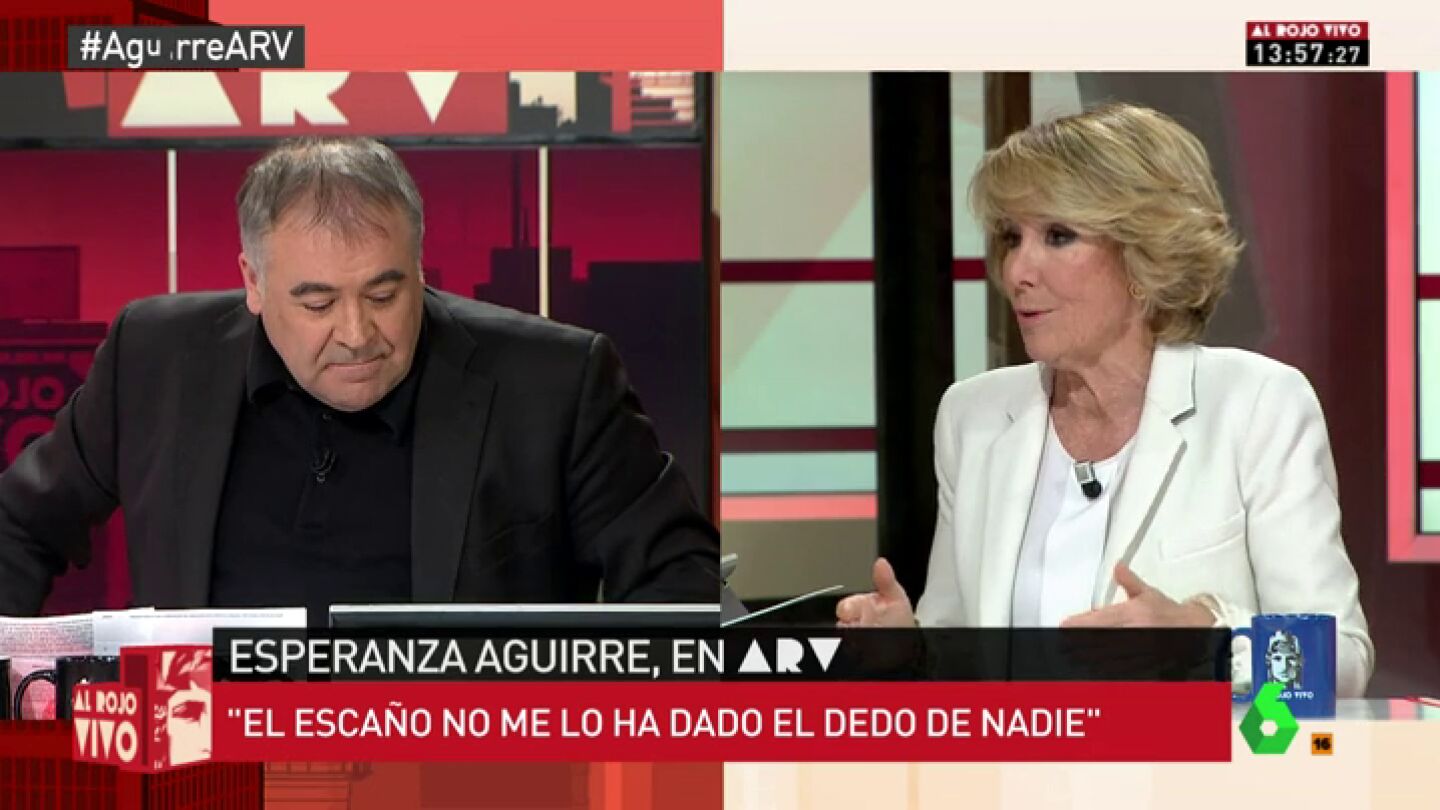 Frame 149.197916 de: Aguirre utiliza a Podemos para atacar a Garc&iacute;a Ferreras: "A usted le entusiasman los 'podemitas'"
