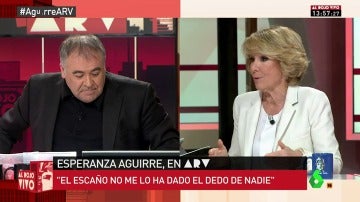 Frame 149.197916 de: Aguirre utiliza a Podemos para atacar a García Ferreras: "A usted le entusiasman los 'podemitas'"