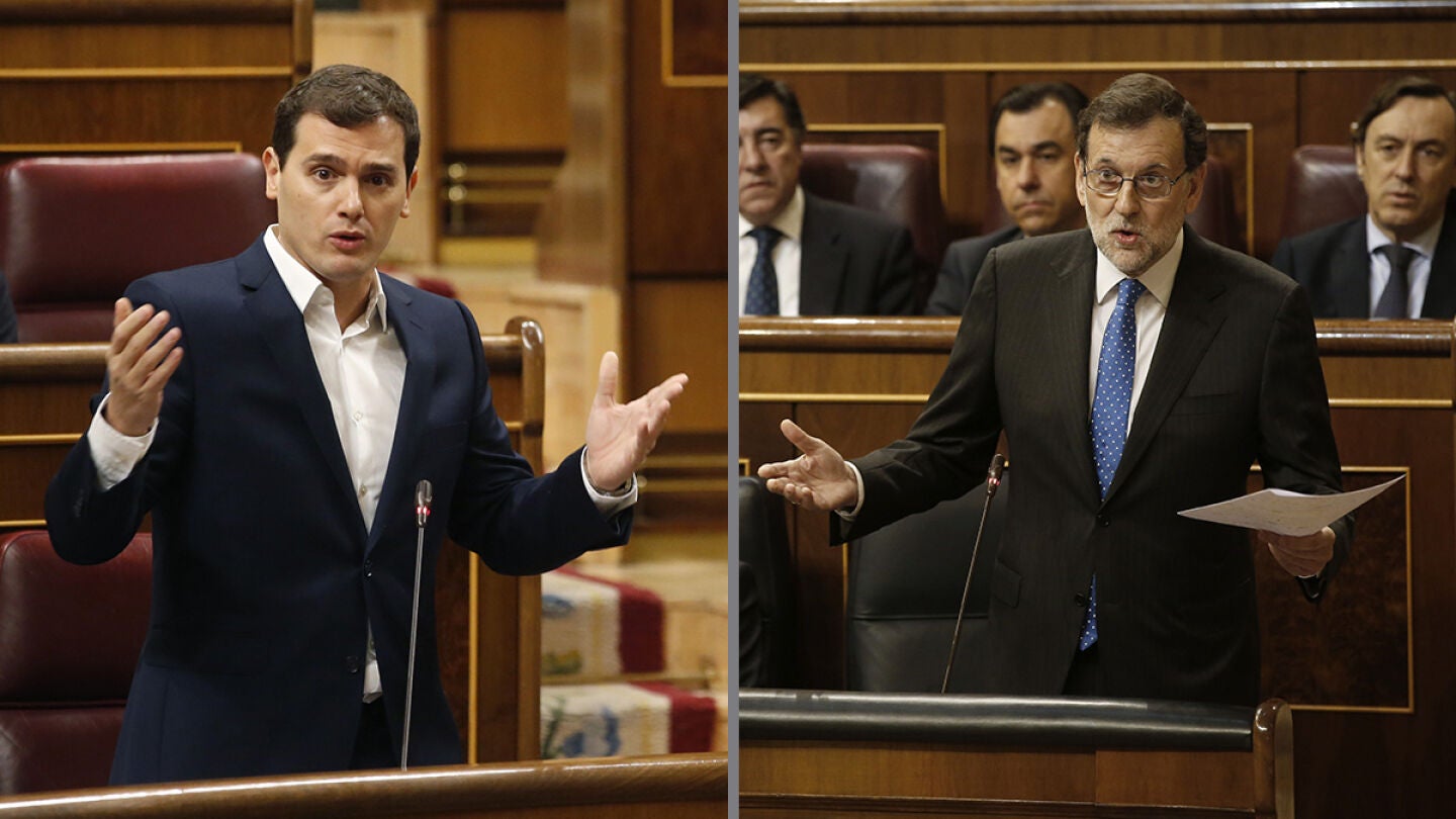 Albert Rivera y Mariano Rajoy