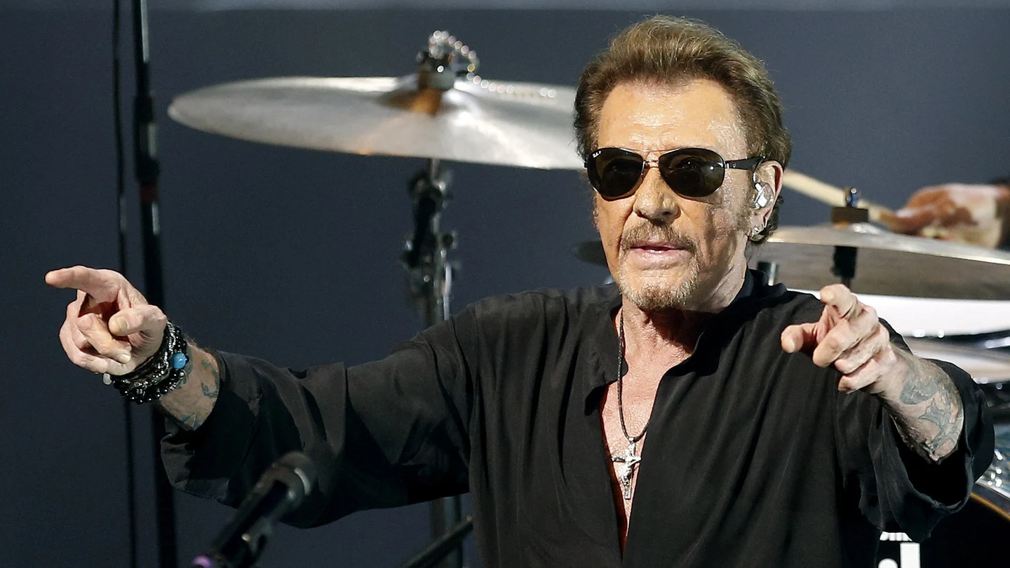 El legendario cantante Johnny Hallyday El legendario cantante Johnny Hallyday