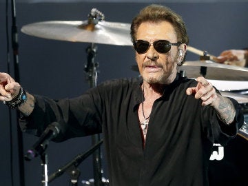 El legendario cantante Johnny Hallyday El legendario cantante Johnny Hallyday