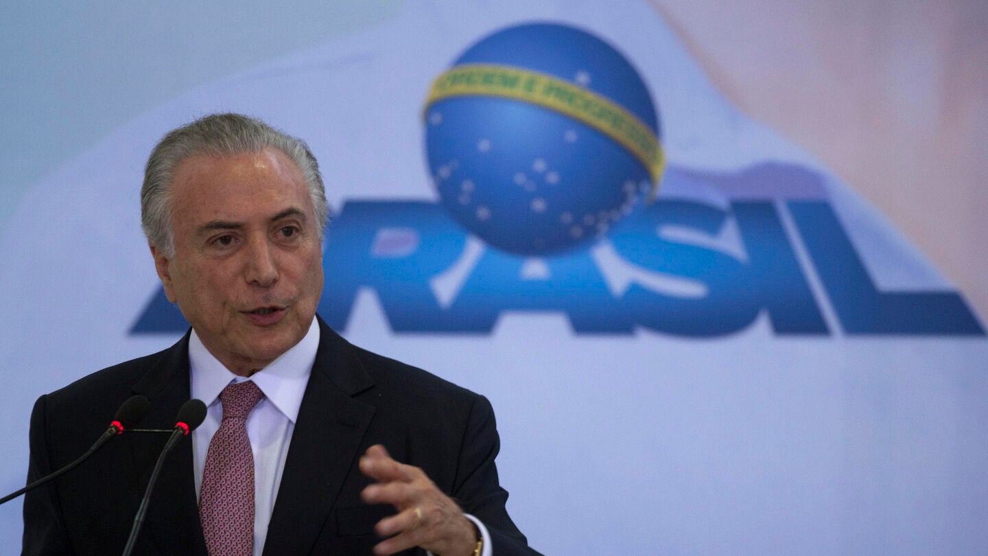 El presidente de Brasil, Michel Temer