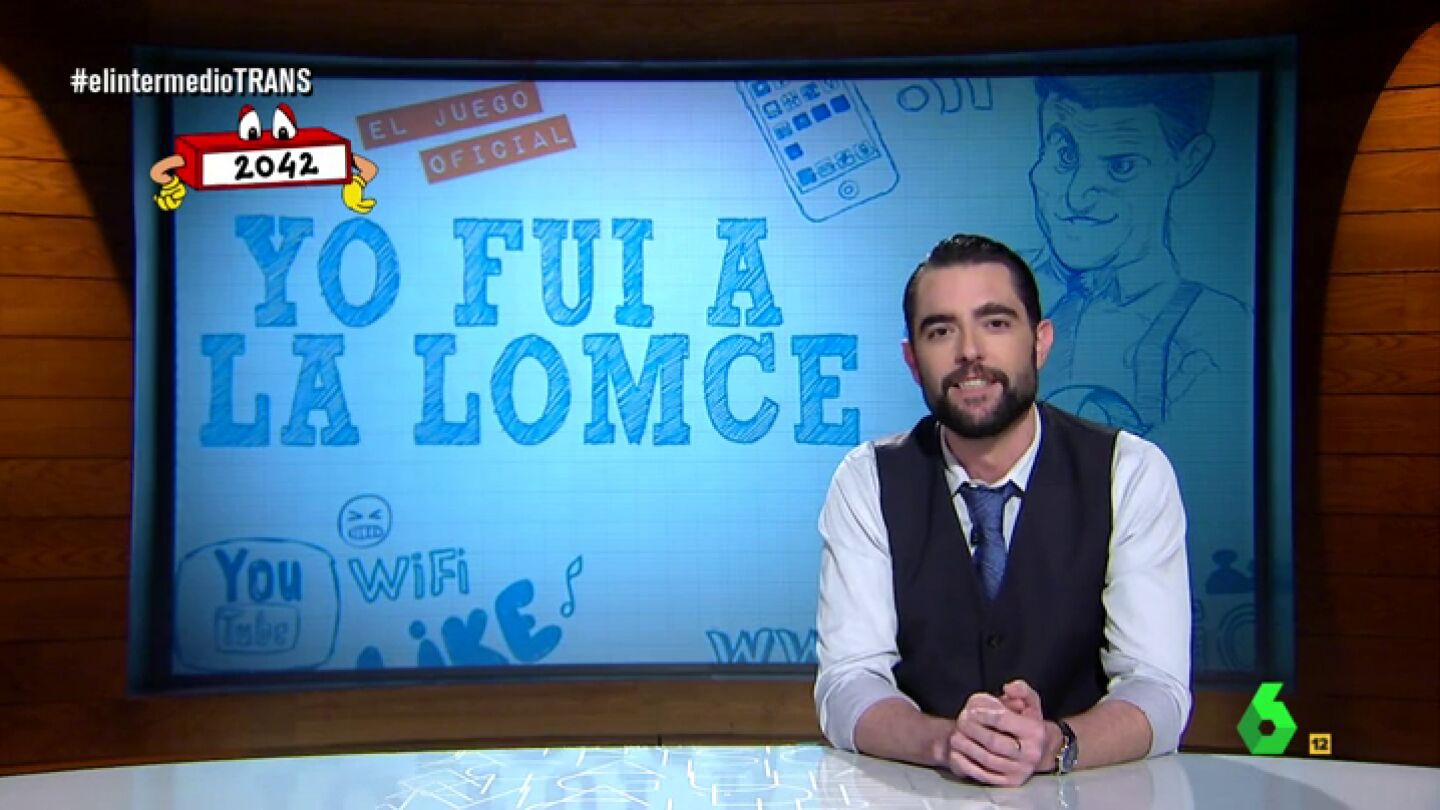 Frame 97.332788 de: Dani Mateo viaja a 2042 para repasar la educaci&oacute;n en 'Yo fui a la LOMCE': "Una beca era una criatura mitol&oacute;gica"