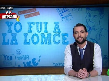 Frame 97.332788 de: Dani Mateo viaja a 2042 para repasar la educación en 'Yo fui a la LOMCE': "Una beca era una criatura mitológica" Frame 97.332788 de: Dani Mateo viaja a 2042 para repasar la educación en 'Yo fui a la LOMCE': "Una beca era una criatura mitológica"