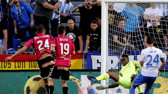 Feddal celebra su gol contra el Málaga Feddal celebra su gol contra el Málaga
