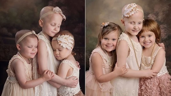 Tres niñas enfermas de cáncer se vuelven a reunir tras vencer a la enfermedad Tres niñas enfermas de cáncer se vuelven a reunir tras vencer a la enfermedad